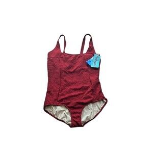 Penbrooke Krinkle Chlorine Resistant One-Piece Womens Size 20W Plus Swimsuit